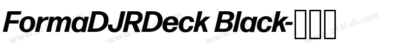 FormaDJRDeck Black字体转换 FormaDJRDeck Black字体转换